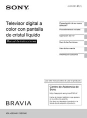 Sony BRAVIA KDL-42EX440 Manual De Instrucciones