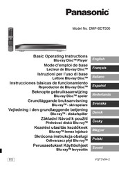 Panasonic DMP-BDT500 Instrucciones Básicas De Funcionamiento