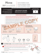 Pfister Arterra RT6-5DE Guía De Instalación Rápida