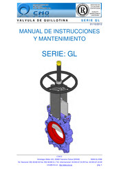 CMO VALVES GL Serie Manual De Instrucciones Y Mantenimiento