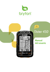 Bryton Rider 450 Manual Del Usuario