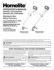 Homelite MightyLite 26CS Manual Del Operador