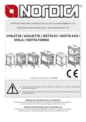 Nordica GIULIETTA Instrucciones Para La Instalación, El Uso Y El Mantenimiento