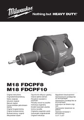 Milwaukee M18 FDCPF10 Manual Original