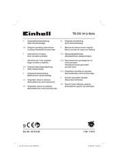 EINHELL TE-CS 18 Li-Solo Manual De Instrucciones Original