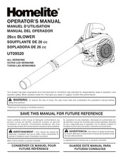 Homelite UT09520 Manual Del Operador