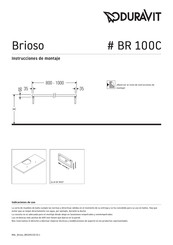 Duravit Brioso BR 100C Instrucciones De Montaje