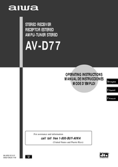 Aiwa AV-D77 Manual De Instrucciones