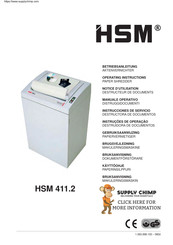 HSM 411.2 Instrucciones De Servicio