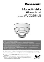 Panasonic WV-X2551LN Manual De Instrucciones