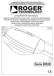 Roger Technology BR20/500 Para El Instalador