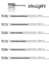 HumanTechnik INFRALIGHT II Instrucciones De Servicio