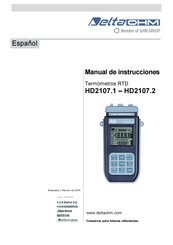 DeltaOHM HD2107.2 Manual De Instrucciones