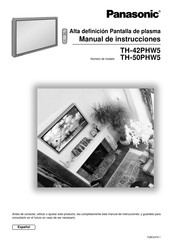 Panasonic TH-42PHW5 Manual De Instrucciones