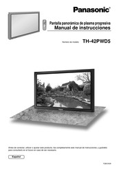 Panasonic TH-42PWD5 Manual De Instrucciones