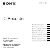 Sony ICD-P520 Manual De Instrucciones