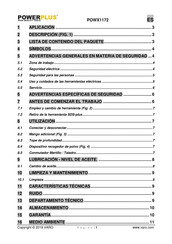 Powerplus POWX1172 Manual De Instrucciones