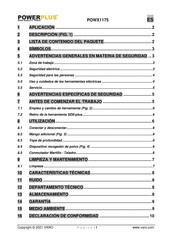 Powerplus POWX1175 Manual De Instrucciones