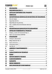 Powerplus POWX11831 Manual De Instrucciones