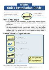 D-Link DSL-G684T Guía Rápida De Instalación