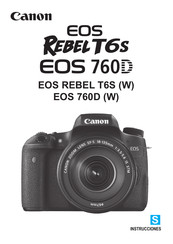 Canon EOS REBEL T6S Manual De Instrucciones