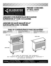 Gladiator Garageworks GATC4110WG Instrucciones De Ensamblaje