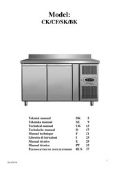 Tefcold BK210 Manual Tecnico