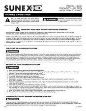 Sunex HD 1522 Instrucciones De Operación