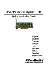 Avermedia AVerTV DVB-S Hybrid + FM Guía De Instalación Rápida