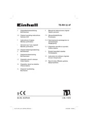 EINHELL TE-RH 32 4F Manual De Instrucciones Original