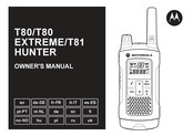 Motorola T81 HUNTER El Manual Del Propietario
