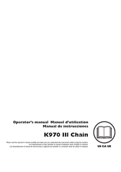 Husqvarna K970 III Chain Manual De Instrucciones