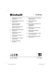 EINHELL TC-RH 900 Manual De Instrucciones