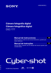 Sony Cyber-shot DSC-T77 Manual De Instrucciones