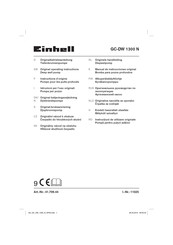 EINHELL GC-DW 1300 N Manual De Instrucciones Original