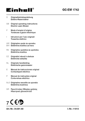 EINHELL GC-EM 1742 Manual De Instrucciones Original