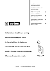 Vetus AFSTZIJ Instrucciones De Instalación Y Manual De Manejo