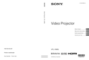 Sony Bravia VPL-VW85 Manual De Instrucciones