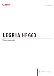 Canon LEGRIA HF G60 Manual De Instrucciones