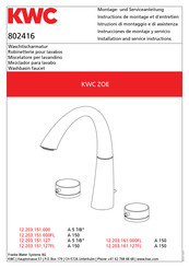 KWC ZOE 12.203.151.127FL Instrucciones De Montaje