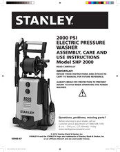 Stanley SHP 2000 Instrucciones De Montaje, Cuidado Y Uso