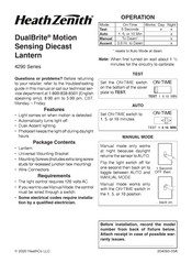 Heath Zenith DualBrite 4290 Serie Manual Del Usuario