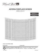 Pleasant Hearth FA311S Manual De Instrucciones