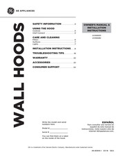 GE UVW8361 Manual Del Propietario E Instalación