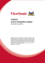 ViewSonic VFD875 Guia Del Usuario