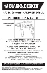 Black and Decker DR670 Manual De Instrucciones