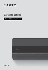 Sony HT-Z9F Manual De Instrucciones