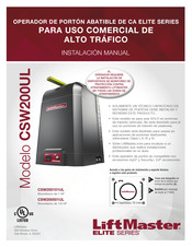 LiftMaster ELITE Serie Instalación Manual