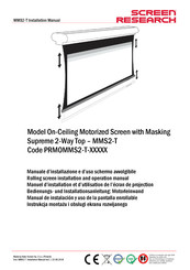 Screen Research MMS2-T Manual De Instalación