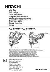 Hitachi CJ110MVA Instrucciones De Manejo